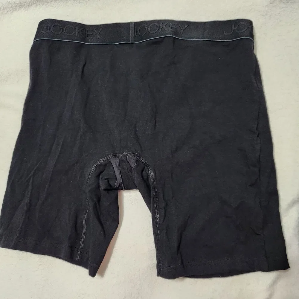 Jockey Long leg boxer briefs Size Large 3pcs!!  Cotton Long Leg Boxers.  New